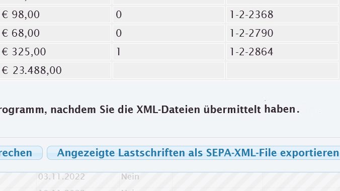 COCKPIT - Sammellastschriften werden als SEPA-XML-Dateien für Online-Banking organisiert.